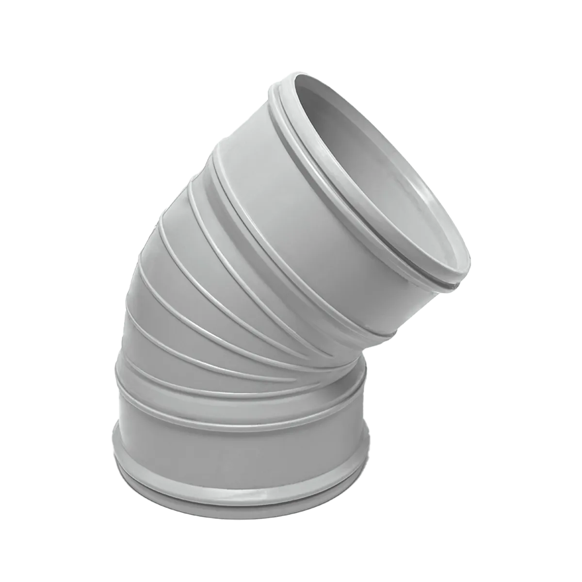 مشخصات و خرید زانو 45 درجه دوسر کوپله یو پی وی سی